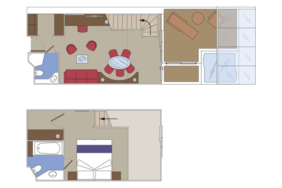 MSC Cruises MSC Grandiosa MSC Yacht Club Grand Duplex Suite Floorplan.jpeg